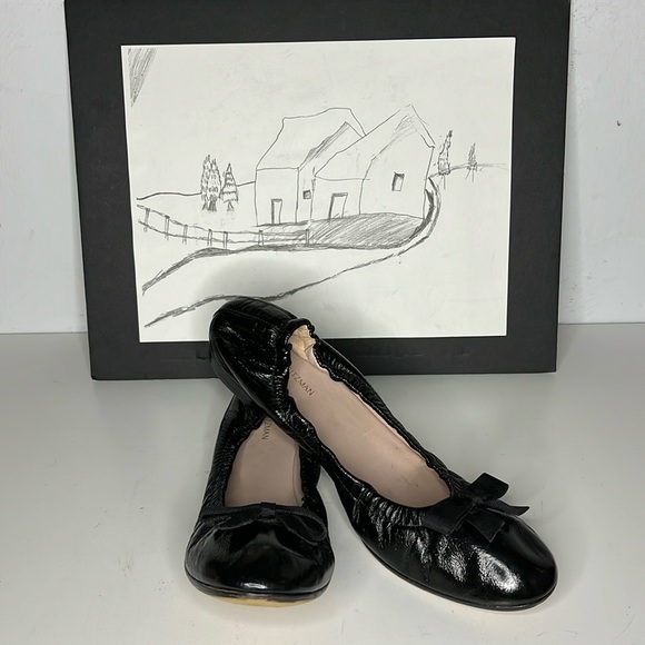 Stuart Weitzman Raven black ballet flats Size 9.5 M - Picture 14 of 14